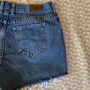 Vintage Lee cut off jean shorts